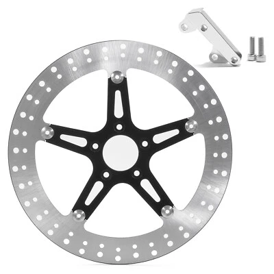 Floating 14" Big Front Brake Rotor Bracket for Harley Softail FLSTF FLSTC 00-14 - Image 1 of 4