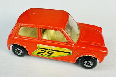 Matchbox Superfast 1970 Racing Mini No. 29 Rare Orange - Image 1 of 4