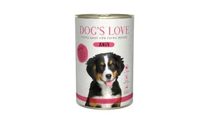 Dog's Love Men� Junior Rind Karotte Salbei 24x 400 g Nassfutter getreidefrei - Bild 1 von 1