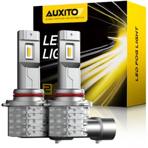 AUXITO Car 9145 9140 H10 LED Fog Driving Light Bulbs Yellow Super Bright EOA - Picture 1 of 10
