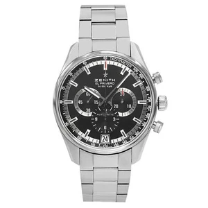 Zenith El Primero 42mm Stahl schwarzes Zifferblatt Automatik Herrenuhr 03.2040.400/21.M2040 - Bild 1 von 6