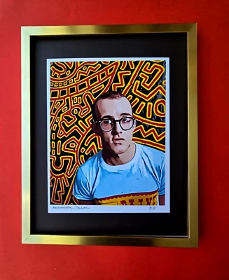  💎 ALEXANDER DULAC | KEITH HARING Handsignierter Authentic Print E of 10 | COA - Bild 1 von 4