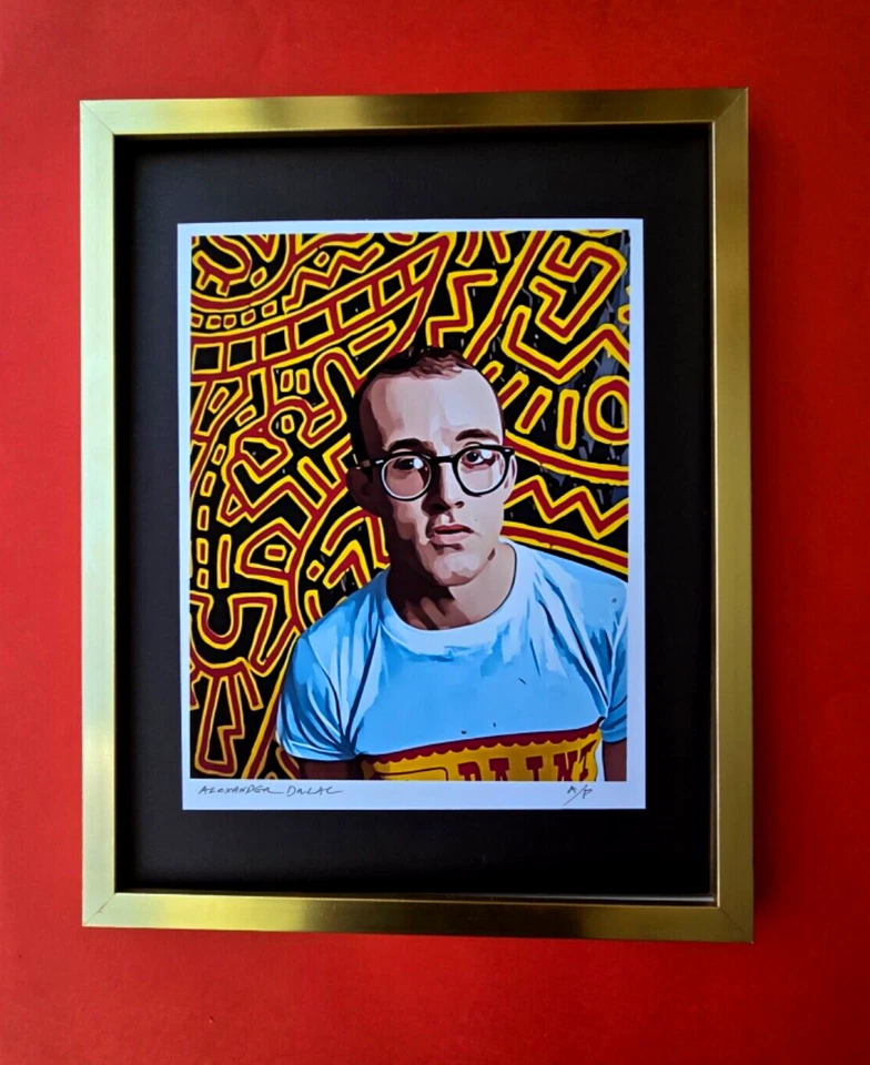 🔥ALEXANDER DULAC | KEITH HARING Edición Impresa Auténtica Firmada a Mano de 10 Certificado de Autenticidad Foto 1 de 4