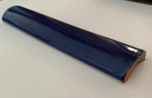 ONE 6" Mexican Trim Moulding Bullnose Tile #S006 Cobalt Blue GET AMOUNT YOU NEED - Picture 1 of 2