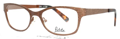 JF REY PM004 9590 Bronze/Brown Womens Rectangle Petite Eyeglasses 49-17-127 B:35 - Image 1 of 4