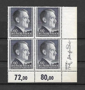 Generalgouvernement 88 b postfrisch im Eckrandviererblock - Bild 1 von 1