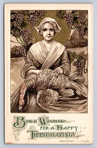 Postal de Acción de Gracias J87/John Winsch Turquía Mujer 486 - Imagen 1 de 4