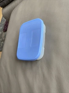 Tupperware Kühlschranksystem 300ml Blau Gefrierbehälter Aufschnitt, ältere Dose - Bild 1 von 4