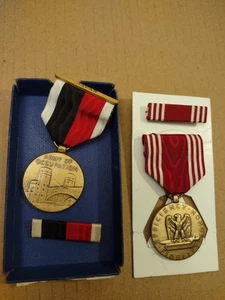 Named WW2 U.S. Army Good Conduct Medal/ Army Of Occupation Medal Japan & 1/2 Box - Picture 1 of 3