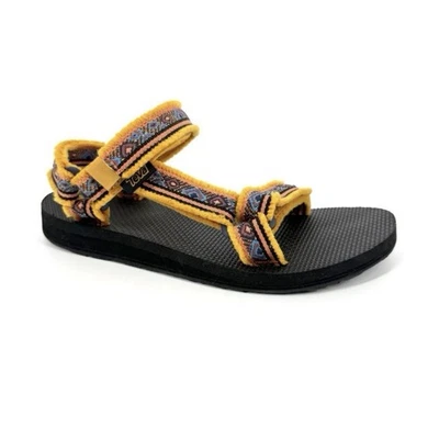 Sandalias Teva Universal Maressa para mujer talla 5 doradas azteca flecos correa de ajuste Foto 1 de 4