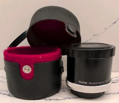 Teleconvertidor automático Vivitar 3x-4 lente FL-FD hecho en Japón con estuche Foto 1 de 4