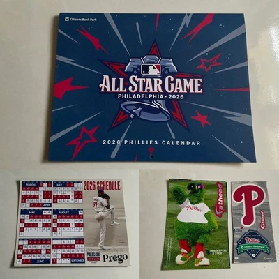PHILLIES 2026 ALL-STAR TEAM CALENDARIO Y CALENDARIO IMÁN PHANATIC MINI FATHEAD SGA Foto 1 de 4