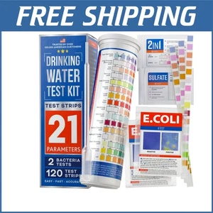 Comprehensive Drinking Water Test Kit - 120 Strips for Home, Tap & Well Sources - Picture 1 of 11