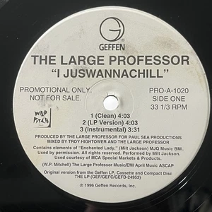 Hip Hop Large Professor - I Juswannachill Geffen Records - Picture 1 of 2