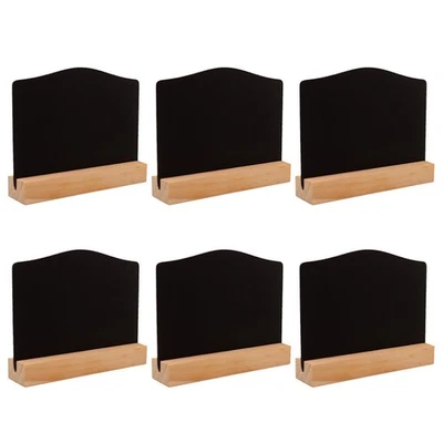 6 Pcs Small Board Double- Sided Blackboard Mini Boards Chalkboard Sign - Image 1 of 4