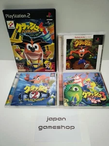 Crash Bandicoot 1 2 3 de PS1 y 4 de PS2 Japón sony universal Konami activision - Imagen 1 de 23