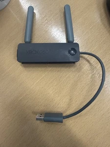 Genuine Microsoft Xbox 360 WiFi Dongle Wireless N Networking Adapter Black ✅ - Picture 1 of 6