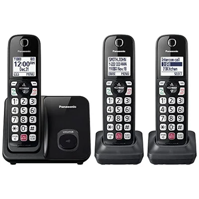 Panasonic Cordless Phone (KX-TGD813B) with Advanced Call Block, Bilingual Caller - Image 1 of 3