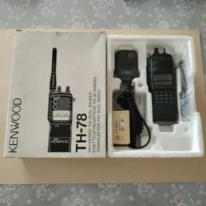 KENWOOD TH-78 144/430MHz émetteur-récepteur double bande couleur noir avec boite du Japon - Photo 1/12