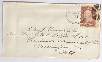 Boston--Eben Loomis, DC, Naut. Alm. Off., c/o Prof. Coffin, USN/Sc.?/Grill/'67/8 - Image 1 of 2