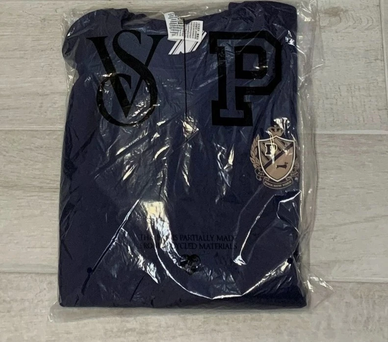 Victoria's Secret розовый плющ флис классический экипаж пуловер толстовка средний - Изображение 1 из 1