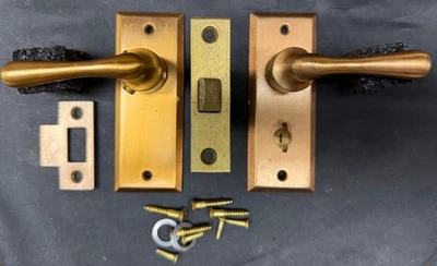Vintage NOS French Door / Screen Door Window Mortice Latch With Levers / Handles - Image 1 of 2