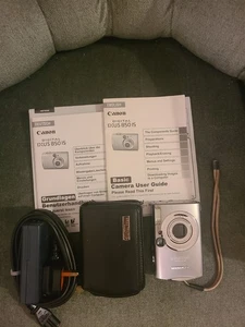Canon IXUS 850 IS Digital Compact Camera + New Battery  Case Charger Tested - Picture 1 of 3