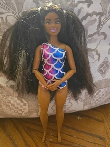 Plus Size Queen Body Positivty AA Barbie Doll Articluated Poseable Curvy Swim - Picture 1 of 7