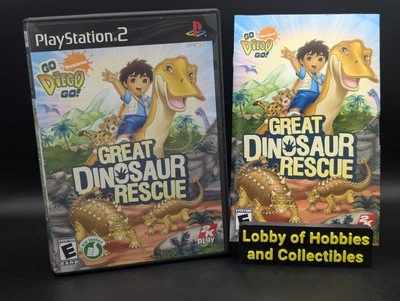 Go, Diego, Go Great Dinosaur Rescue (PlayStation 2 ) CIB-Near Mint Disc-Pristine - Image 1 of 4