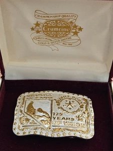 Crumrine Vintage Heavy Silver Plate Nevada 125th Year of Vision #55 - Picture 1 of 6