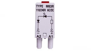 LED-Signalmodul, rote Diode 110-230 V AC/DC MODUL L M63R GRAU 854855 - Bild 1 von 1