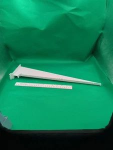 4 Schwerlast Lamellen Wandhalterungen mit Lippe. 17" Regal. Weiß. - Bild 1 von 9