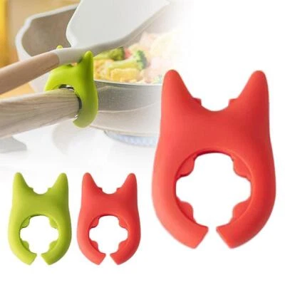 Spoon Pot Pan Holder Spatula Bracket Clip Storage Rack For Household Q7J7 A R4S8 - Image 1 of 4