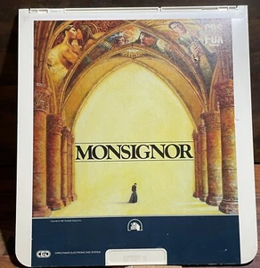 Vintage SelectaVision CED "Monsignor" Classic Film/Movie on Video Disc Free Ship - Picture 1 of 4