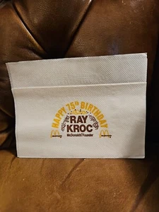 1977 McDonald's, "Un-Used" Ray Kroc 75th B-Day Napkin Better Than A Big Mac - Picture 1 of 7