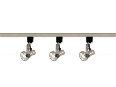 Nuvo Lighting TK353 Níquel Cepillado 3 Luces 4-1/2" Ancho H-Track Kit de Pista Foto 1 de 4