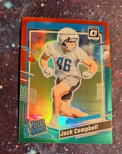 Jack Campbell 2023 Panini Donruss Football Rated Rookie Red & Green #330 - Picture 1 of 2