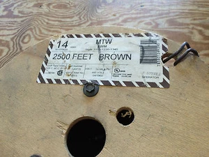 ALAN WIRE 14-MTW-STR-BROWN 14AWG TYPE MTW 600V 19 STRAND BROWN WIRE 1X2500 - Picture 1 of 2