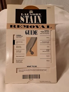 Vintage AMWAY Stain Removal Guide, Sanitation In HOME LAUNDERING Bulletin - Picture 1 of 7