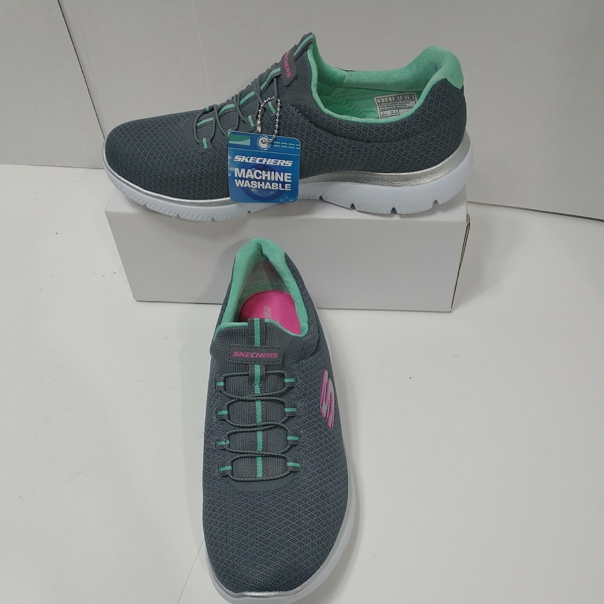 Slip On Skechers Mujer Zapatillas De Deporte Sin Cordones Skechers