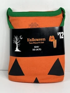 Girl's Halloween Two-Piece Pajama Set - Long Sleeve Top & Pants - Size: XS (4-5) - Picture 1 of 8