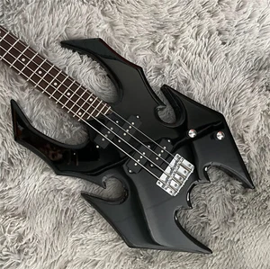 Bajo eléctrico Black Spider hecho a mano forma especial 4 cuerdas - Imagen 1 de 7