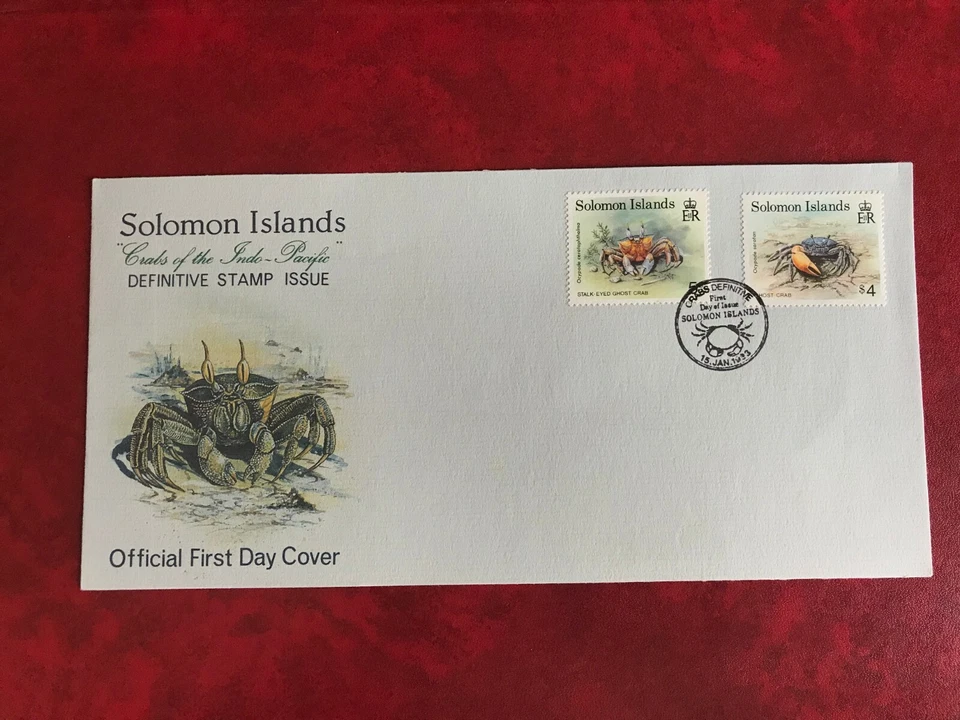 Islas Salomón 1993 FDC CANGREJOS FANTASMAS $4 Foto 1 de 1