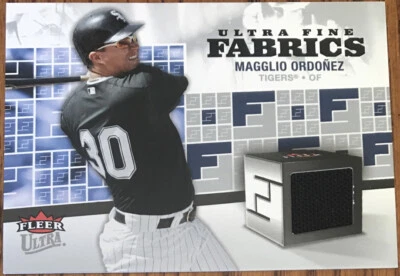 2006 Fleer Ultra Fine Fabrics Magglio Ordonez FM-MO Detroit Tigers - Image 1 of 2