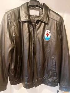 MASERATI LEATHER RACING JACKET - Bild 1 von 3