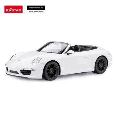 1/12 Rastar Porsche 911 Carrera S RC Car White - Image 1 of 3