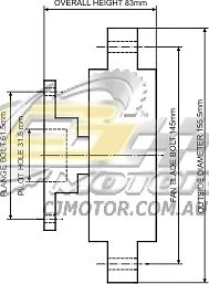 DAYCO Fanclutch FOR Nissan Navara Jun 1992 - Jun 1993 3.0L MPFI D21 113kW VG30E - Изображение 1 из 1