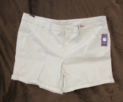 Женские шорты для похудения с манжетами «Gloria Vanderbilt» размер 22 Вт, галька, «Миша» - Изображение 1 из 2