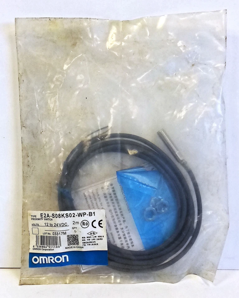 Omron E2A-S08KS02-WP-B1 12-24 V DC Inductive Proximity Sensor. - Image 1 of 3