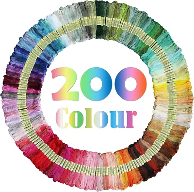 Rainbow Color Embroidery Thread,Cross Stitch Threads, Bracelets Floss, Crafts Fl - Image 1 of 4